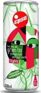 EPSA Green Tea with Pomegranate, Sour Cherry cans 330ml