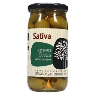 Sativa Chalkidikis Olives Pitted Jar 370g