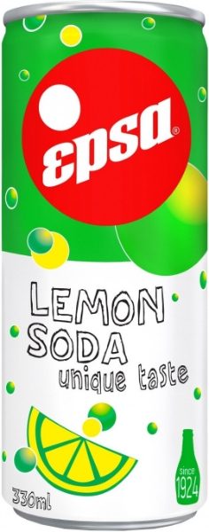 Epsa Lemon soda Carbonated cans 330ml