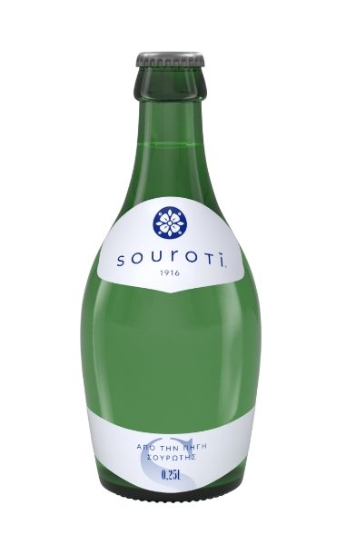 Souroti Sparkling Natural Mineral Water Bottle 250ml