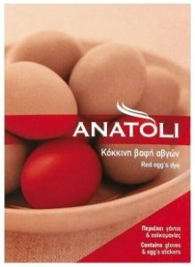 Anatoli Egg dye red for 40 eggs (including Gloves&Stickers)