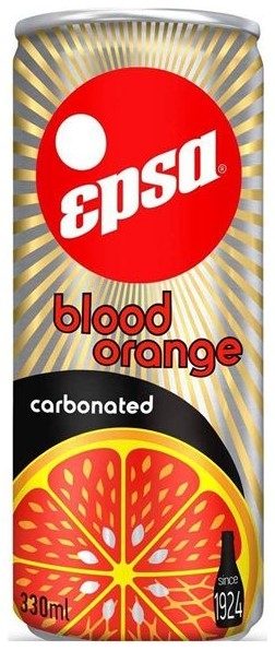 Epsa Blood Orange Carbonated cans 330ml